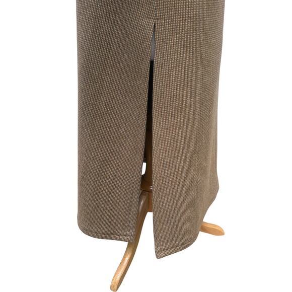 VTG 60s Vera Hicks Side Vent Overcoat Winter Coat M/L 40” Brown Wool Knit Preppy - Picture 5 of 16